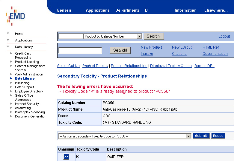 Product Relationships - Already Exists