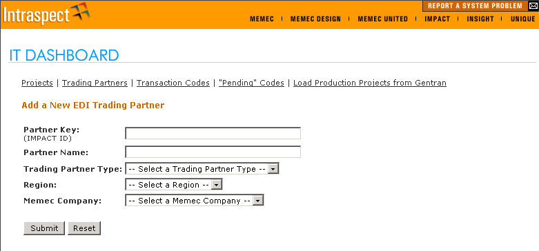 Trading Partners - Add a New Trading Partner