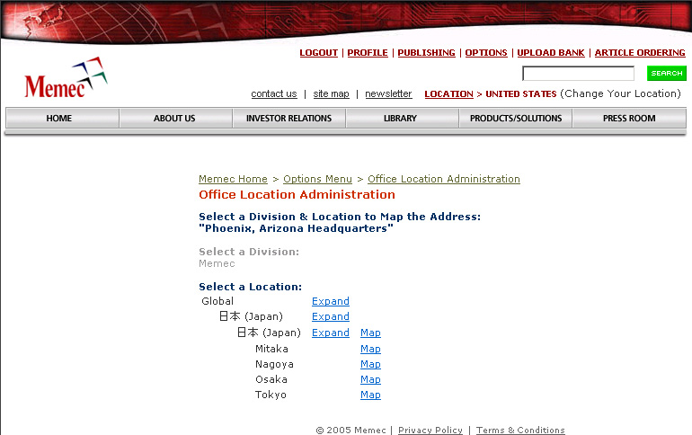 Map an Office Location - Location