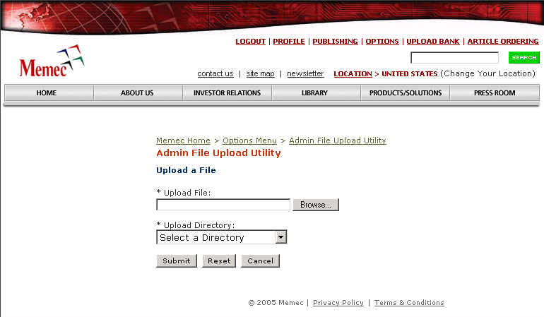 File Upload Utility - Upload a File