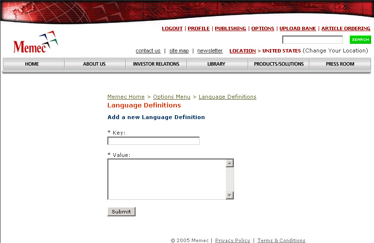 Add a New Language Definition