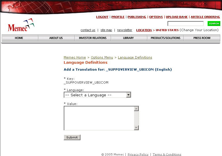 Add a Language Translation