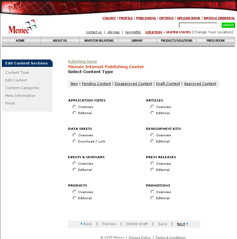 Publishing - New Article